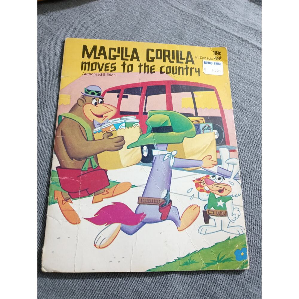 Vintage Magilla Gorilla Moves To The Country Childrens Soft Covered Book (bb4)